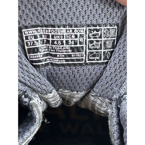 Keen Ridge Flex Low WP Blue Grey Leather Hiking Shoes Womens Size 7 - Picture 7 of 8